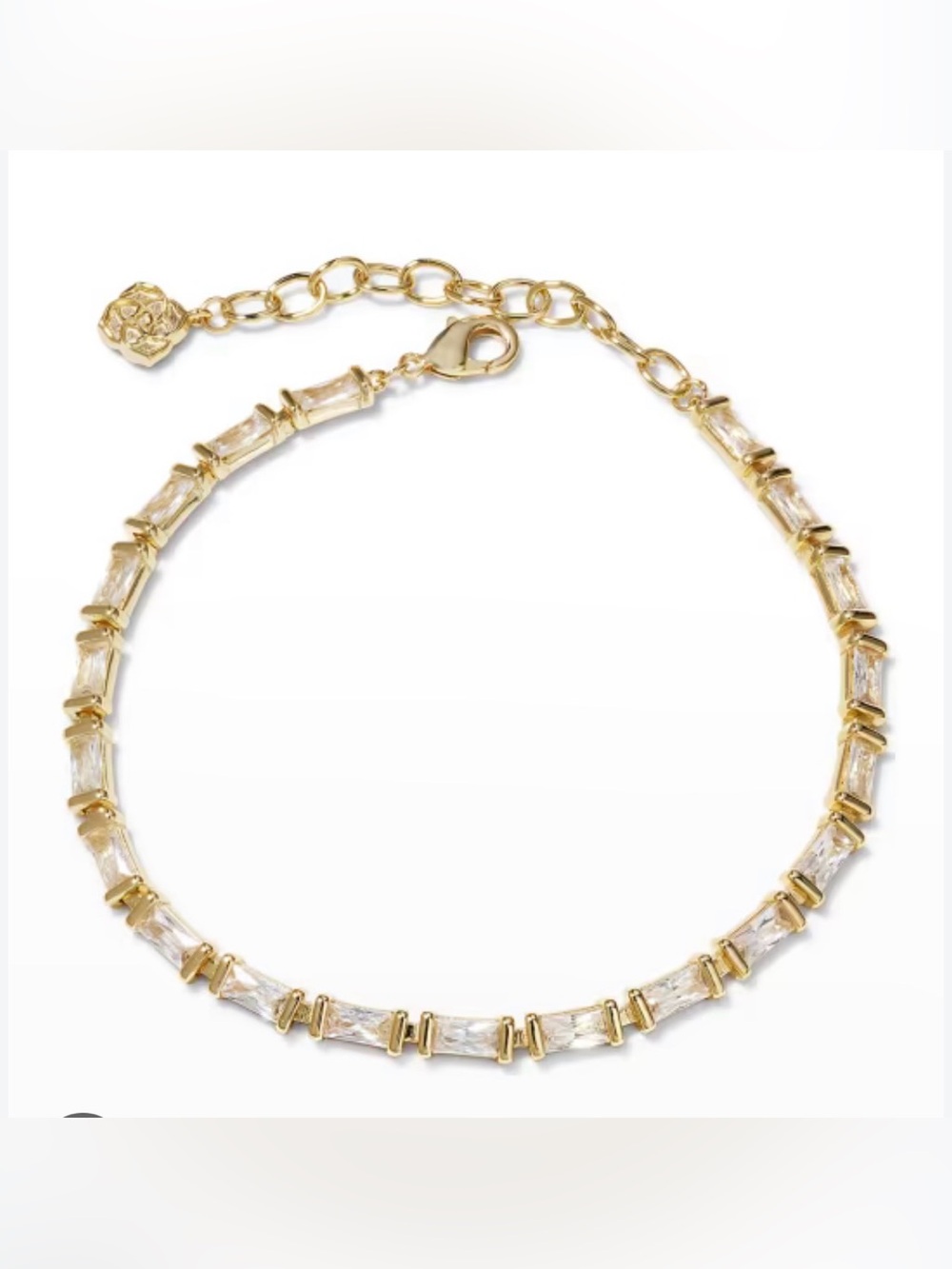 Kendra Scott, Juliette, Gold Crystal Tennis Bracelet - Women Jewelry